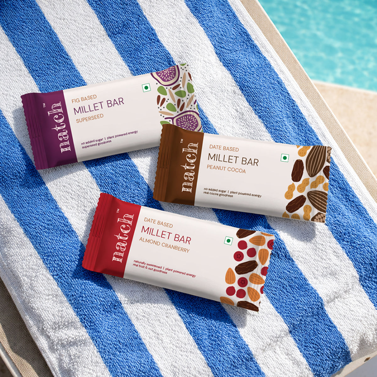 Variety Millet Bars 40g x 6 (Tasty Energy Bars, With 14g Protein | Made From Dates, Figs, Nuts, Fruits, Seeds And Millet)