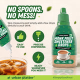 Monk Fruit Sweetener Drops, 15ml (Zero Calorie | No Erythritol | No Bitter Aftertaste | For Tea, Coffee & Beverages)