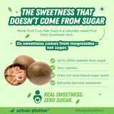 Urban Platter Monk Fruit Sweetener, 200g (Zero Calorie, Keto & Diabetic-Friendly, 1:1 Sugar Replacement, No Aftertaste, Monk Fruit + Erythritol Blend) - product image 7