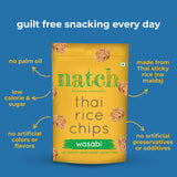 Natch Wasabi Rice Chips, 100g