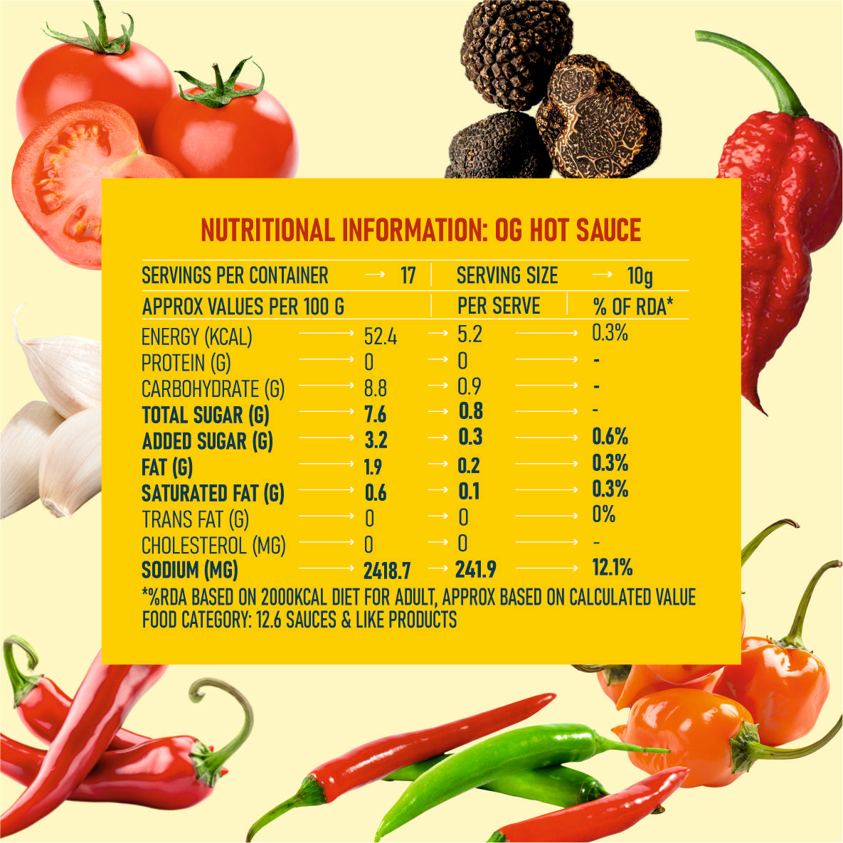 Hotchaa! Original Hot Sauce, 170g (Made with Fermented Chillies, NO MSG, is Light, Pungent, Sharp, Spicy & Flavourful )