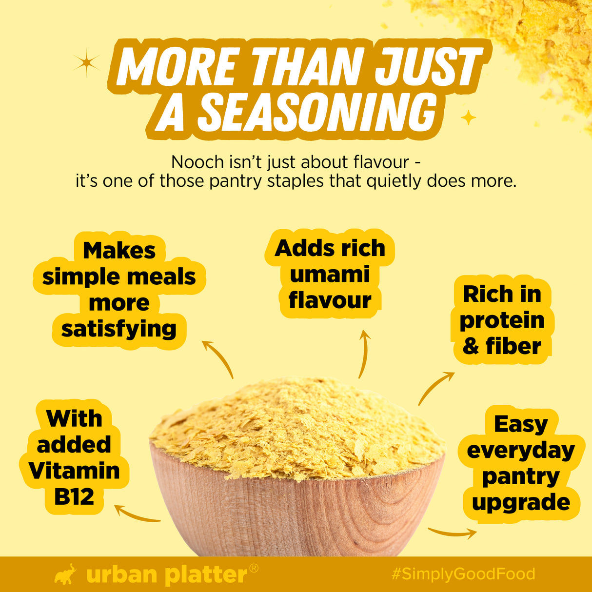 Nutritional Yeast Flakes, 50g (Rich in Vitamin B12, Gluten-free, Perfectly Plant-Based Nutty and Cheesy Nooch, Savoury Seasoning)