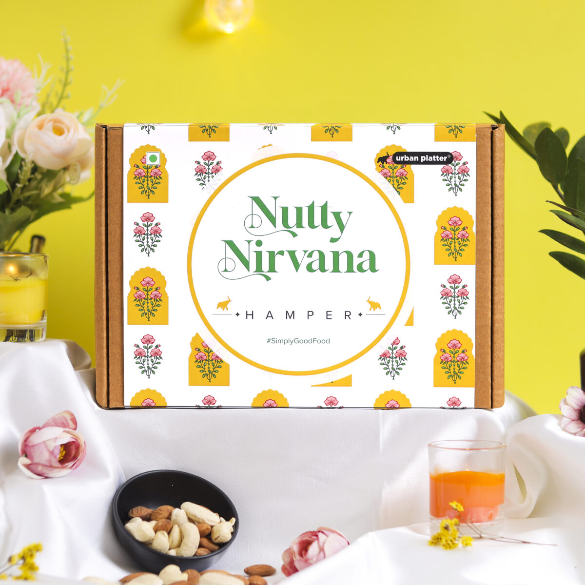 Urban Platter Nutty Nirvana Collection (Festive Hamper | Assorted Nuts Gift Pack | Wellness Gift Box)