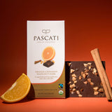 Pascati Chocolate Orange Cinnamon Hazelnuts Dark USDA Organic Chocolate, 75g [Pack of 2]