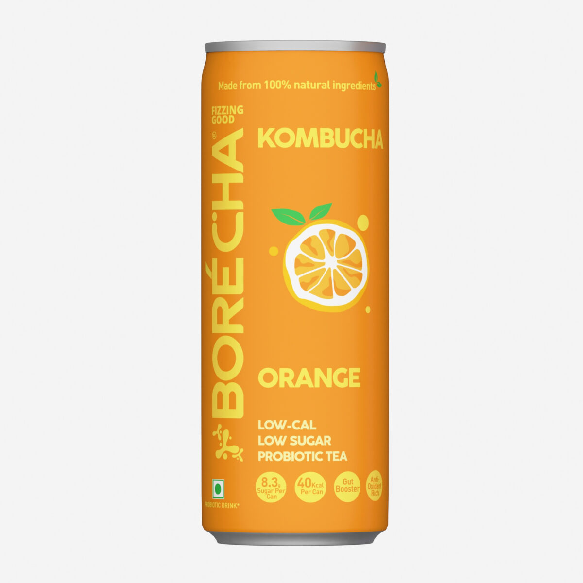 Borécha Orange Probiotic Kombucha, 330ml