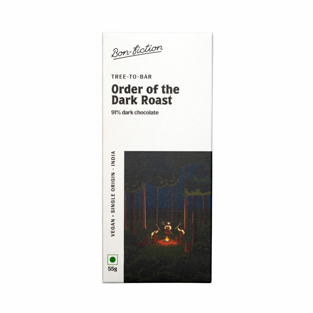 Bon Fiction – Order of the Dark Roast (91% Dark Chocolate), 55g