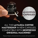 Lavazza Espresso Ristretto | Nespresso Compatible Aluminium Capsules | Pack of 10 | Intensity 12 | 57g