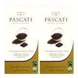 Pascati 72% Dark Idukki USDA Organic Chocolate, 75g [Pack of 2]