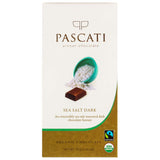 Pascati Chocolate Sea Salt Dark USDA Organic Chocolate, 75g [Pack of 2]