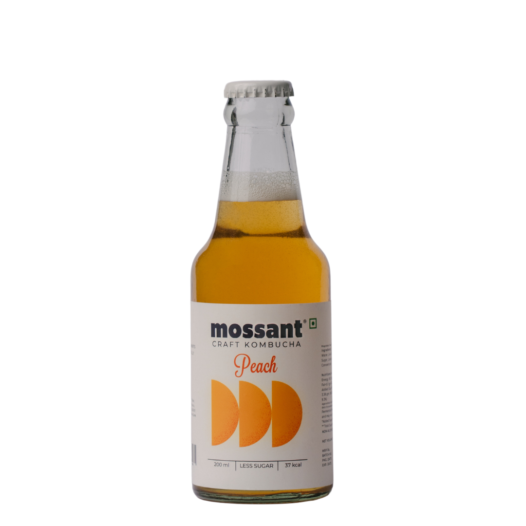 Mossant Peach Kombucha, 200ml