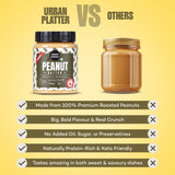 Urban Platter Natural Creamy Peanut Butter, [Unsweetened, No Added Oil]