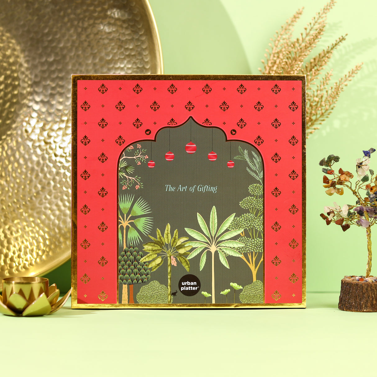 Urban Platter Regal Festive Charm Hamper (Festive Dry Fruits & Treats | Elegant Packaging | Perfect for Weddings & Celebrations)
