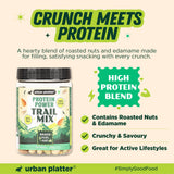 Urban Platter Protein Power Trail Mix, 200g (High Protein Snack Mix | 29% Protein | Crunchy & Salted Nuts & Edamame | Ready-to-Eat)
