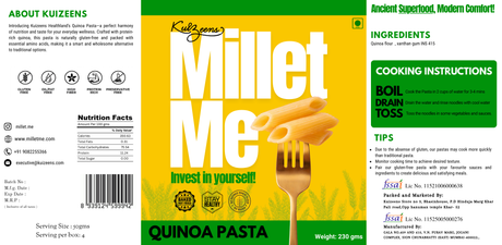 Quinoa Pasta, 230g (Complete Protein & Gluten-Free)