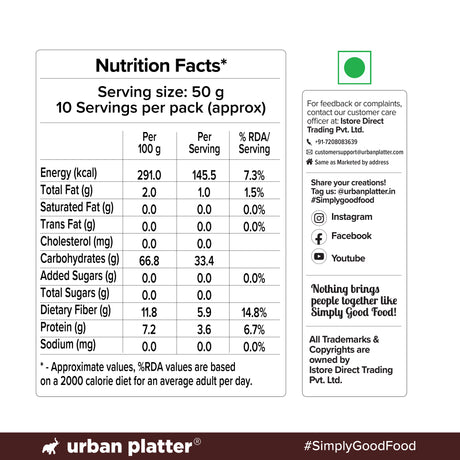 Ragi Rava, 500g (Naturally Gluten-free | Source of Protein & Fibre | A Smart Swap for Regular Sooji | Perfect for Upma, Khichdi, Idli, Dosa, Halwa, & More)
