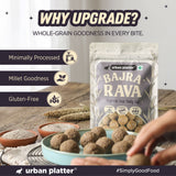 Bajra Rava, 500g (Naturally Gluten-Free | Source of Protein & Fibre | A Smart Swap for Regular Sooji | Perfect for Upma, Khichdi, Porridge, Halwa, Laddoos & More)