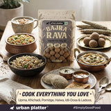 Bajra Rava, 500g (Naturally Gluten-Free | Source of Protein & Fibre | A Smart Swap for Regular Sooji | Perfect for Upma, Khichdi, Porridge, Halwa, Laddoos & More)