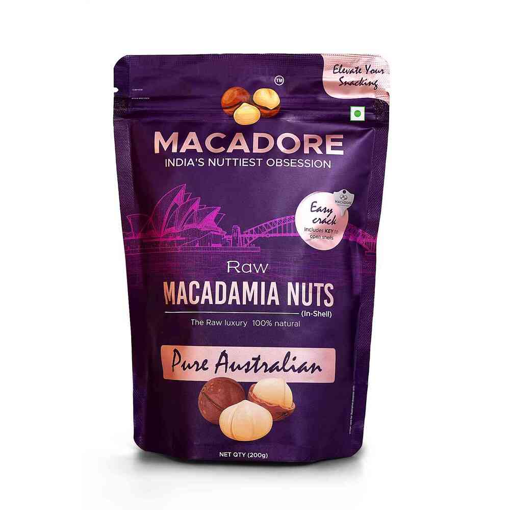 Macadore Pure Australian Raw Macadamia Nuts, 200g