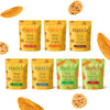 Assorted Combo Pack Of 7 (Thai Rice Chips And Thai Mango Slices), 25g x 5, 60g x 2 (Imported from Thailand | No Palm Oil, Tasty Snacks, Sun Dried Mango Slices)