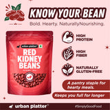 Red Kidney Beans, 500g (Red Rajma | 24g Protein | 25g Fiber | Nourishing whole beans for Gravies, Curries, Bowls, & Salads)