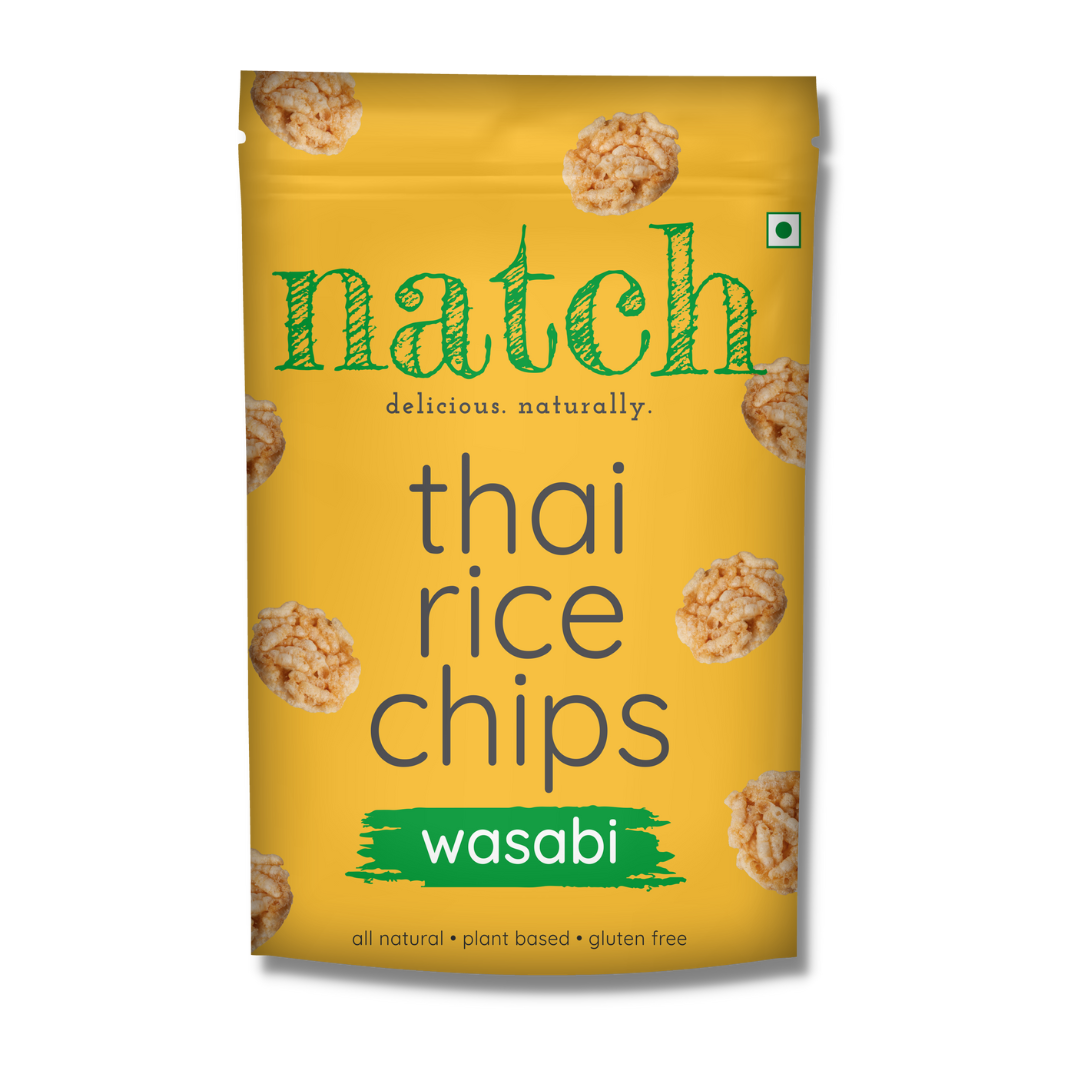 Natch Wasabi Rice Chips, 100g