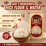 Urban Platter Rice Noodles, 400g (Naturally Gluten Free, Made with Rice Flour, No Additives, Perfect for all Pan Asian Cooking)