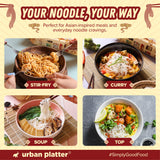 Urban Platter Rice Noodles, 400g (Naturally Gluten Free, Made with Rice Flour, No Additives, Perfect for all Pan Asian Cooking)