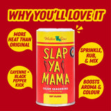 Slap Ya Mama Hot Cajun Seasoning, 113g (Spicy Louisiana-Style Cajun Spice Mix for Everyday Cooking | No MSG , Gluten Free)