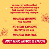 Urban Platter Kashmiri Mongra Saffron Single-Serve Set, 1gm (50mg x 20N) (Grade A | Pre-Portioned Single-Use Packs | Rich Aroma & Flavour)