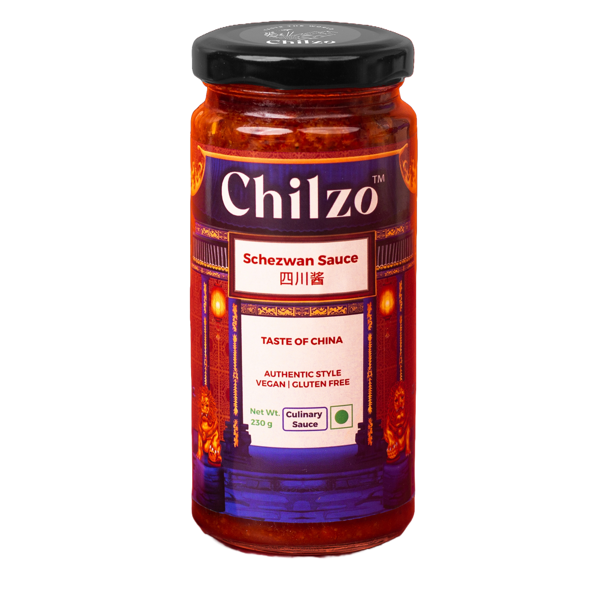 Schezwan Sauce, 200g (No Added Sugar, No MSG, No Artificial Flavors/Colors, Made with Fresh Ingredients, Gluten Free)