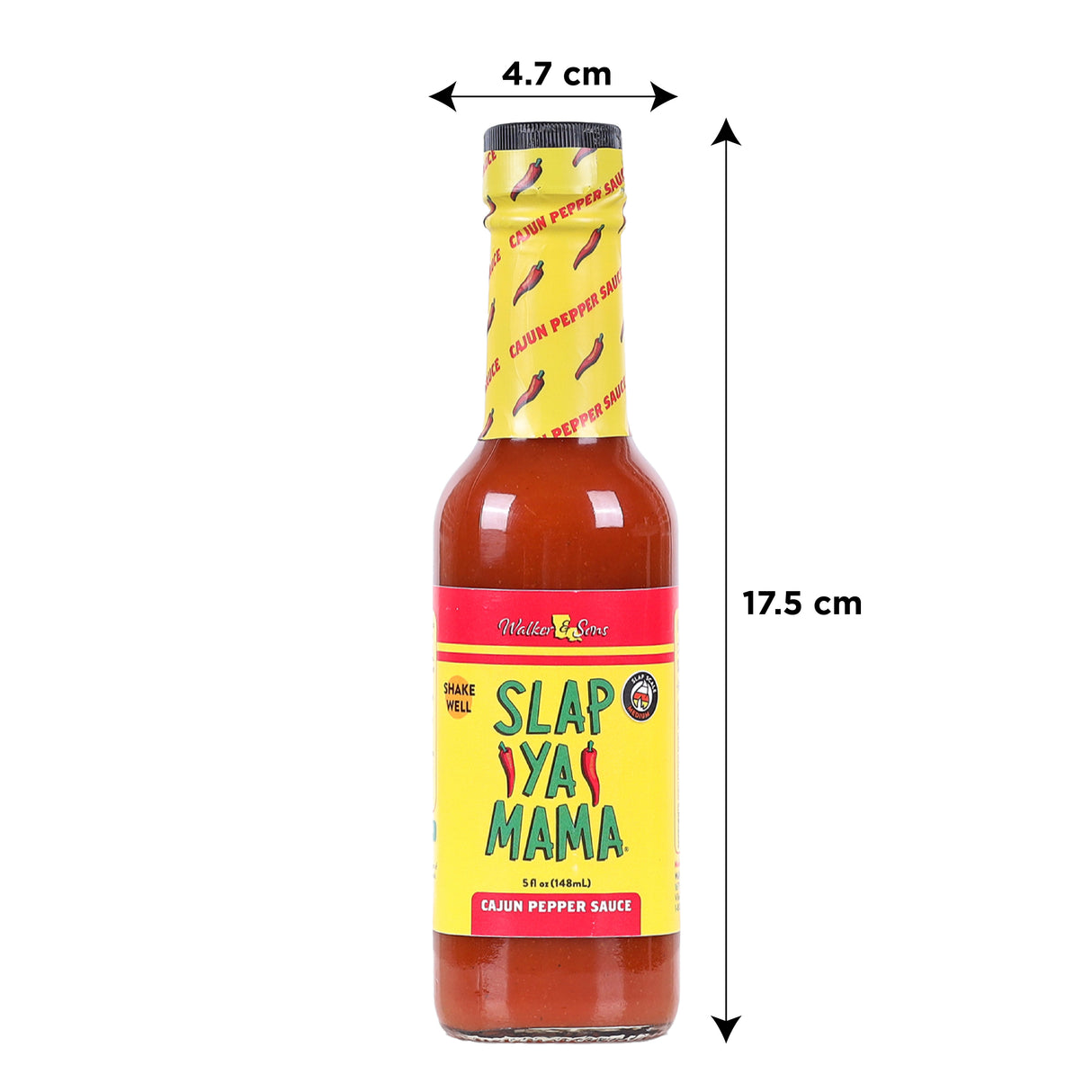 Slap Ya Mama Louisiana Style Cajun Pepper Sauce, 148ml (Bold Pepper Flavor for Everyday Cooking | No MSG, Gluten Free)