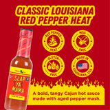 Slap Ya Mama Louisiana Style Cajun Hot Sauce, 148ml (Bold Pepper Flavor for Everyday Cooking | No MSG, Gluten Free)