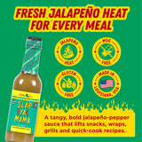 Slap Ya Mama Jalapeno Hot Pepper Sauce, 148ml (Bold Jalapeno Pepper Flavor for Everyday Cooking | No MSG, Gluten Free)