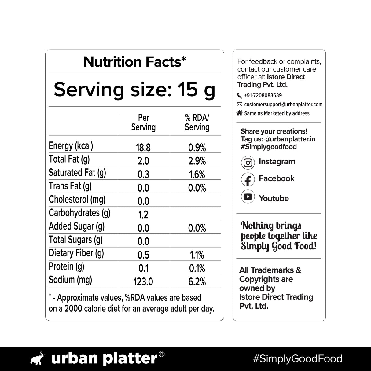 Urban Platter Sliced Black Spanish Olives, 430g (Bold, Savoury Mediterranean Flavour | Perfect for Pizzas, Pastas, Nachos & Salads)