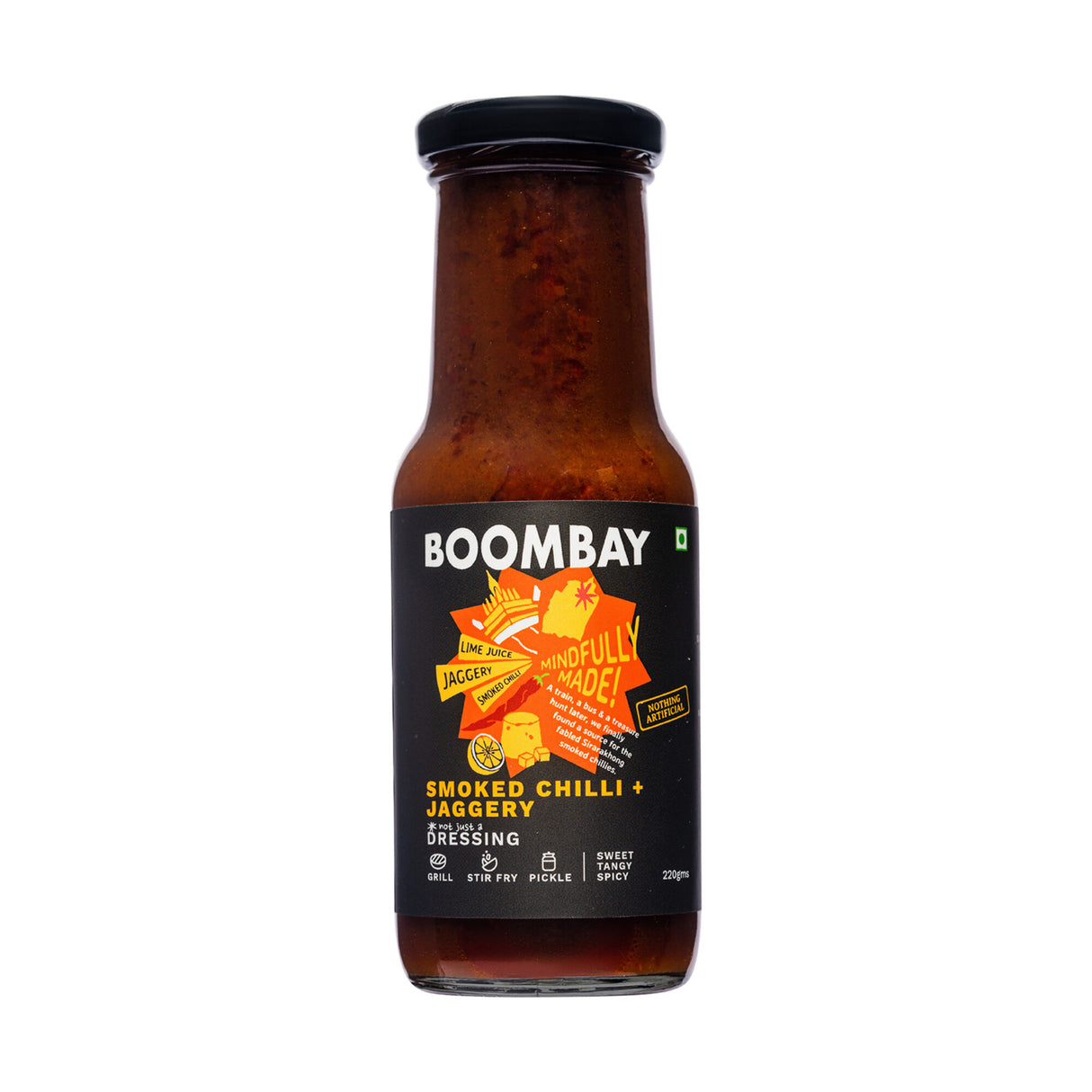 BOOMBAY Smoked Chilli + Jaggery Salad Dressing, 220g