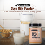 Urban Platter Soya Milk Powder, 150g / 5.3oz  [Plant-Based / Milk Alternative, Non-GMO & 49% Protein]