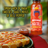 Hotchaa! Naga Chilli Sriracha Sauce, 170g (Made of Smoky, Tangy and Spicy Flavour , NO MSG, No Oil, Vegan)
