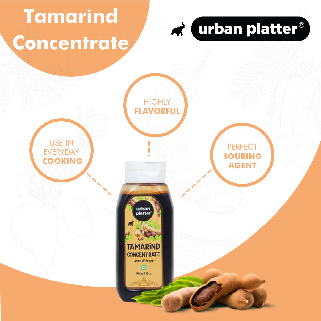 Urban Platter Tamarind Concentrate, 500g (Instant Imli for Daily use, Sour and Tangy, Ideal for Chutneys, Sambar and Beverages)