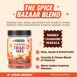 Urban Platter Tandoori Tikka Trail Mix, 250g (Spiced Nuts, Seeds & Dried Fruits | Bold Indian Flavour | Crunchy Savoury Snack)