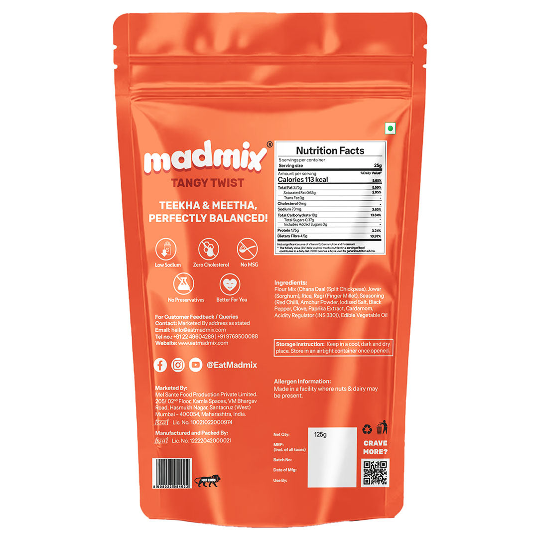 Madmix Jowar Bhujia Tangy Twist, 25g