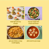 Assorted Thai Rice Chips Combo Pack, 25g x 5 (Sweet Chilli, Barbecue, Sesame, Vegan Cheddar, Wasabi | No Palm Oil, Tasty Snacks | Imported From Thailand)