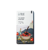 La Folie 72% The Berry Good Bar Chocolate, 60g