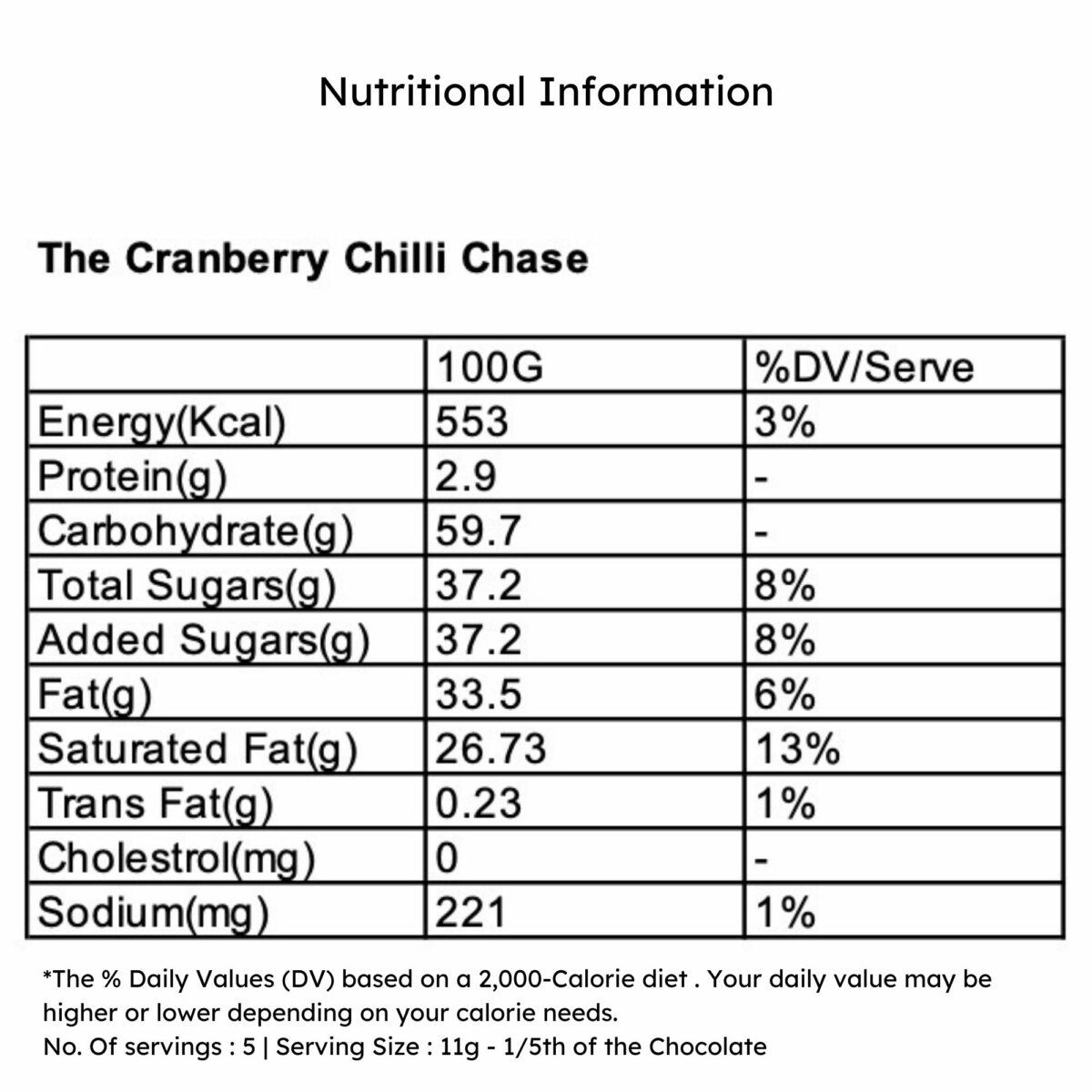 Bon Fiction – The Cranberry Chilli Chase (64% Dark Chocolate, Cranberry, Chilli and Sea Salt), 55g