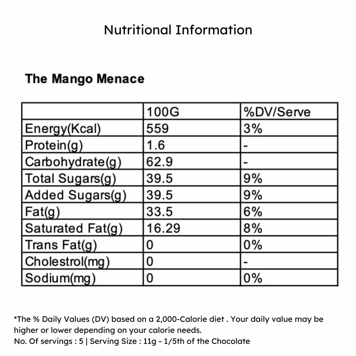 Bon Fiction – The Mango Menace (55% Dark Chocolate), 55g