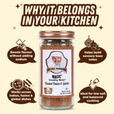 Chef Paul Prudhomme Toasted Onion & Garlic Magic Seasoning Blends, 59g (Salt-Free, Sugar-Free | Six Spice Flavor-Packed Blend)