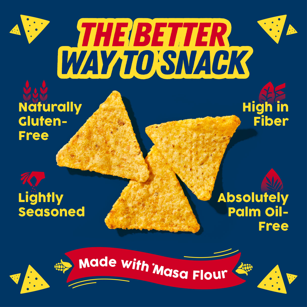 Urban Platter Tortilla Chips, 250g (Made with Masa Flour | Palm Oil Free | Gluten Free | Lightly Salted Nacho Chips)