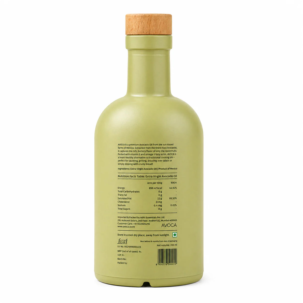 Extra Virgin Avocado Oil, 200ML