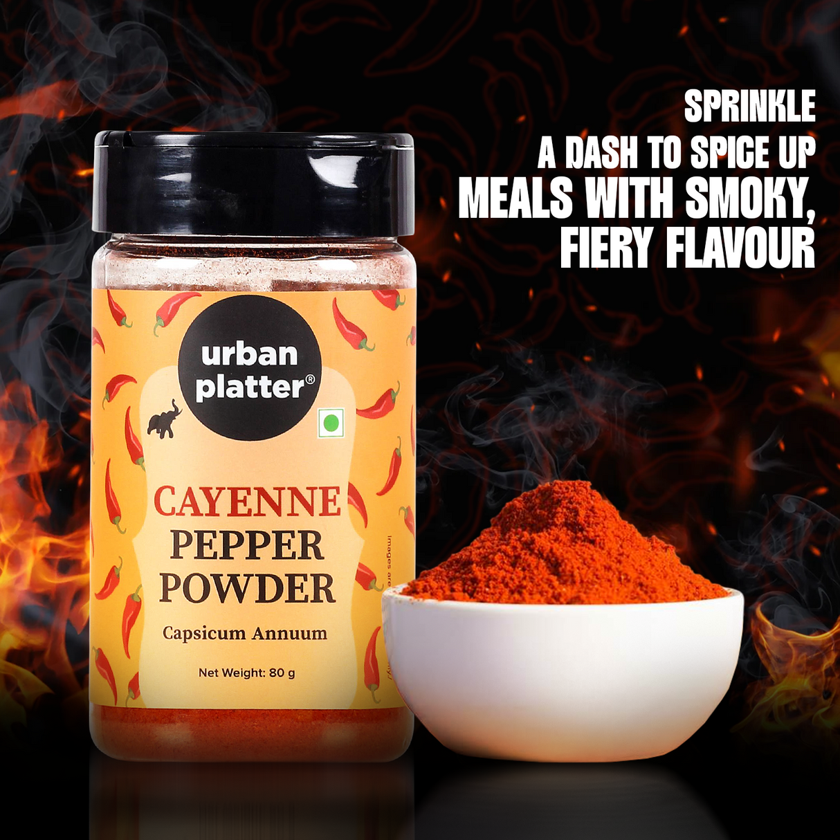 Urban Platter Cayenne Pepper Powder, [Spicy & Smoky Pepper Powder]