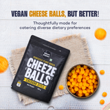 Urban Platter Cheese Balls (Cheddar Flavour, Plant-based Snack, Party Pack)