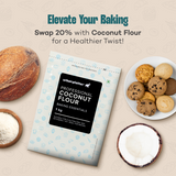 Urban Platter Coconut Flour, [Made with Coconuts from Tamil Nadu, Naturally Gluten-free, Fiber-rich, Paleo friendly, Perfect for baking, making cookies]